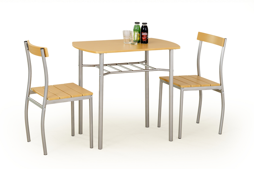 LANCE table + 2 chairs color: alder