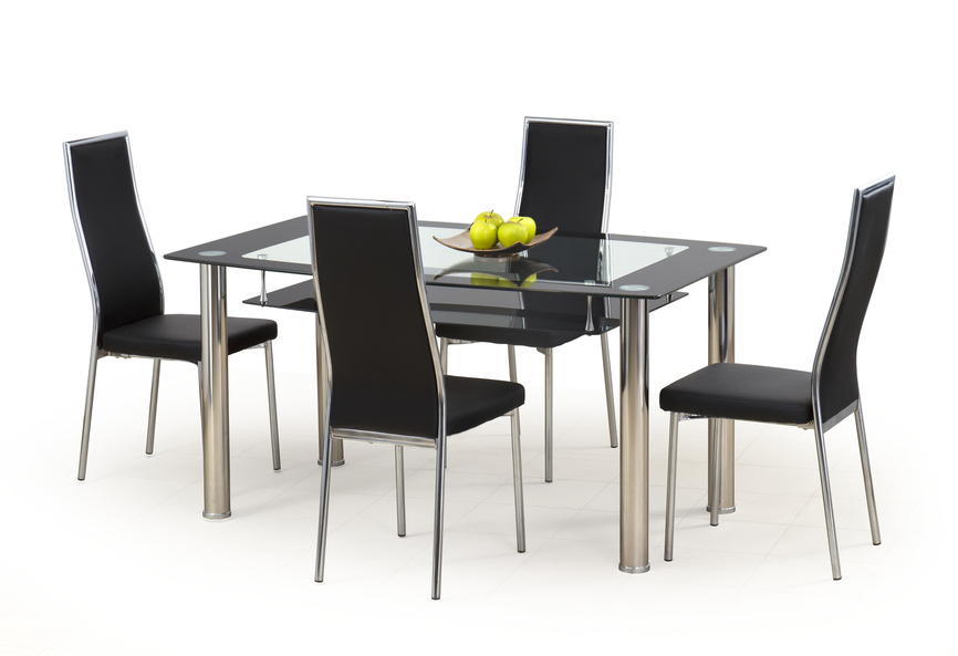 CRISTAL table color: transparent/black