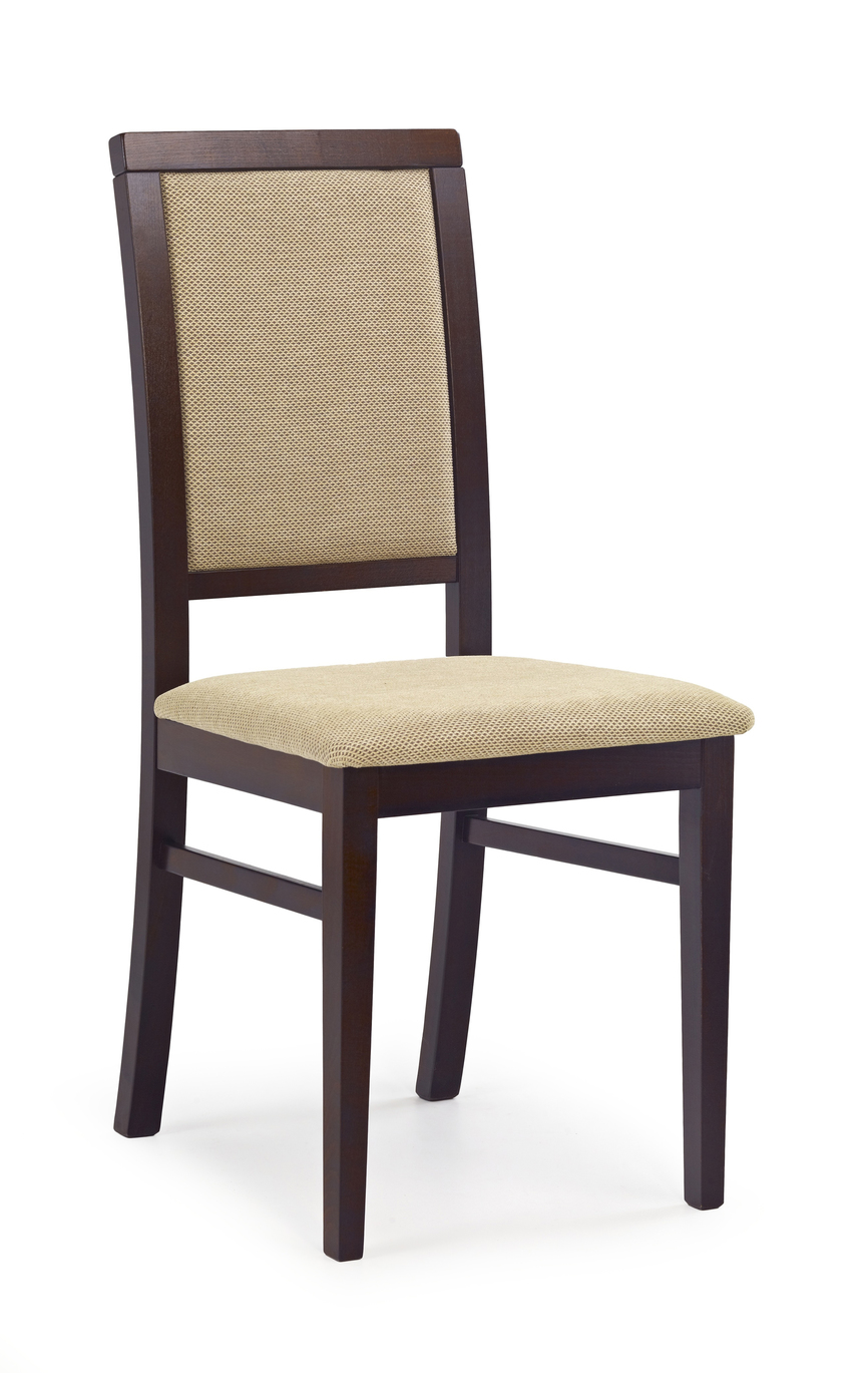 SYLWEK 1 chair color: dark walnut/TORENT BEIGE