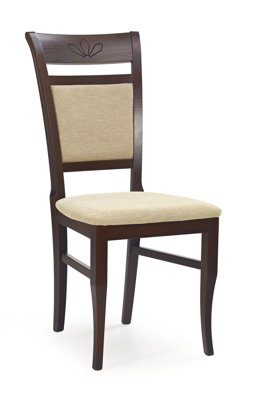 JAKUB chair color: dark walnut/TORENT BEIGE