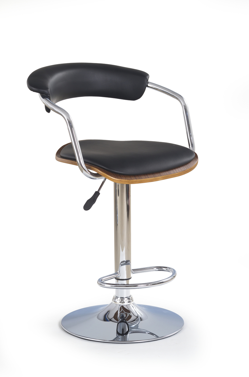 H19 bar stool color: walnut/black (1p=2szt)
