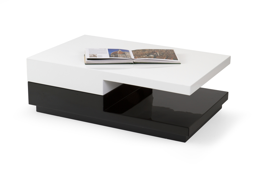 MONTANA coffee table color: white/black