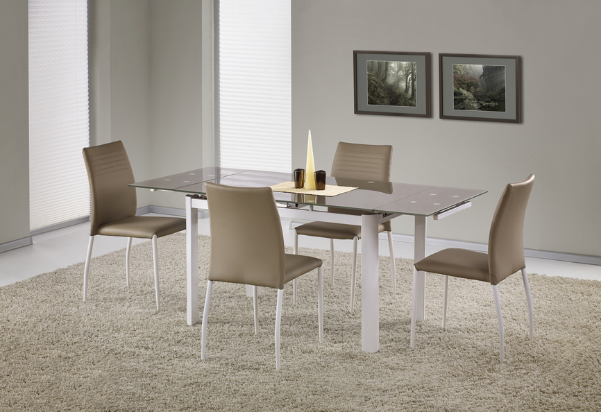 ALSTON extension table color: beige/white