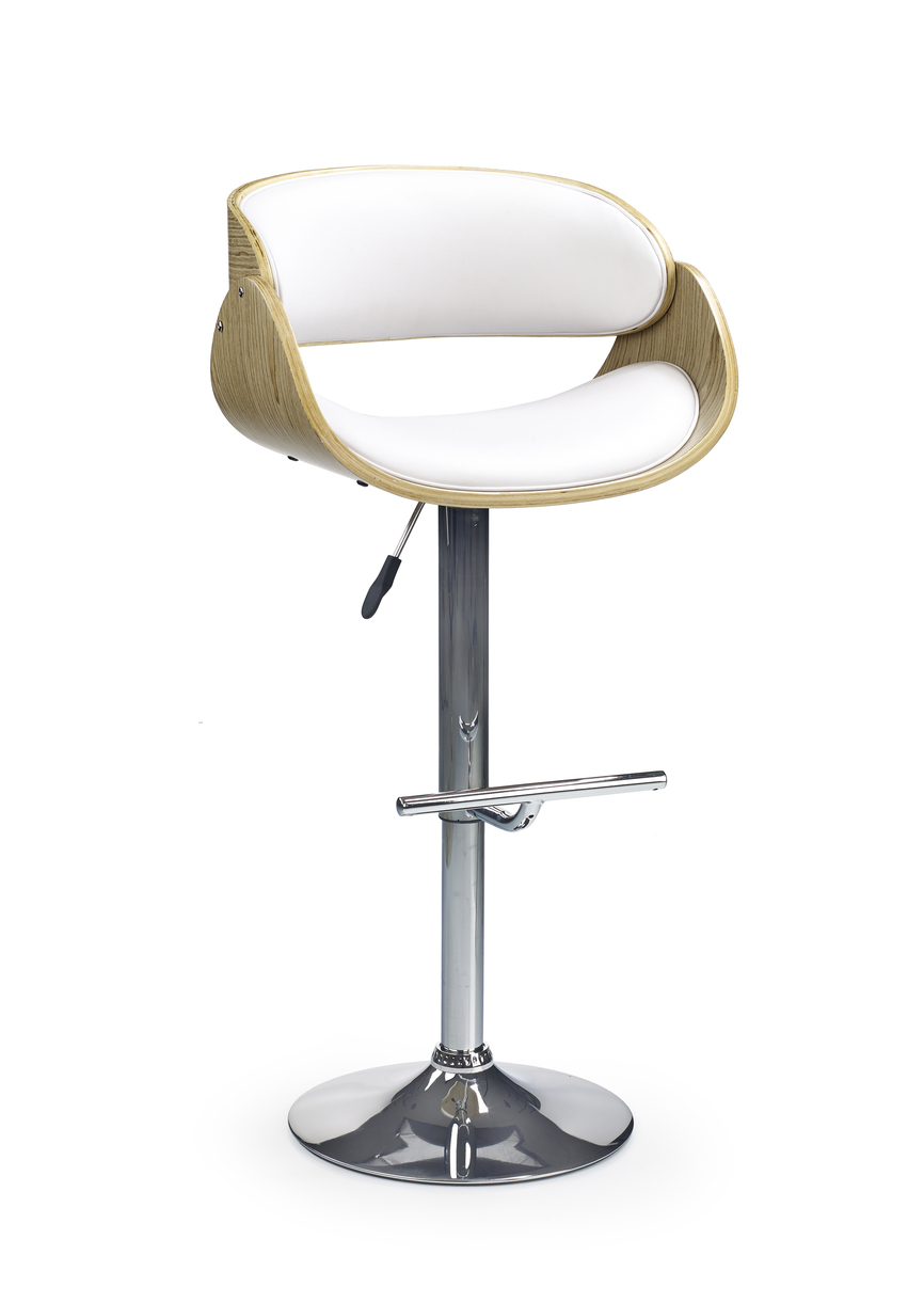 H43 bar stool color: light oak/white