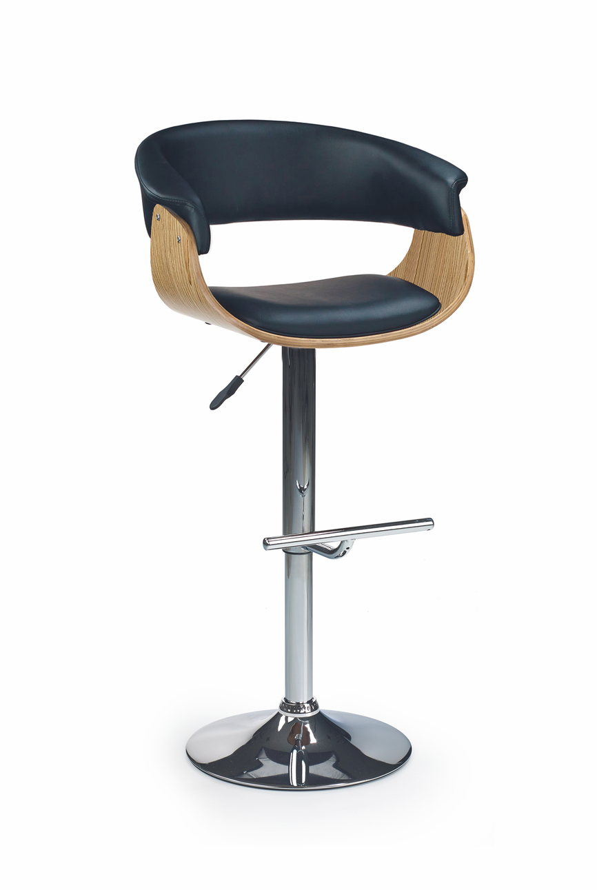 H45 bar stool color: light oak/black