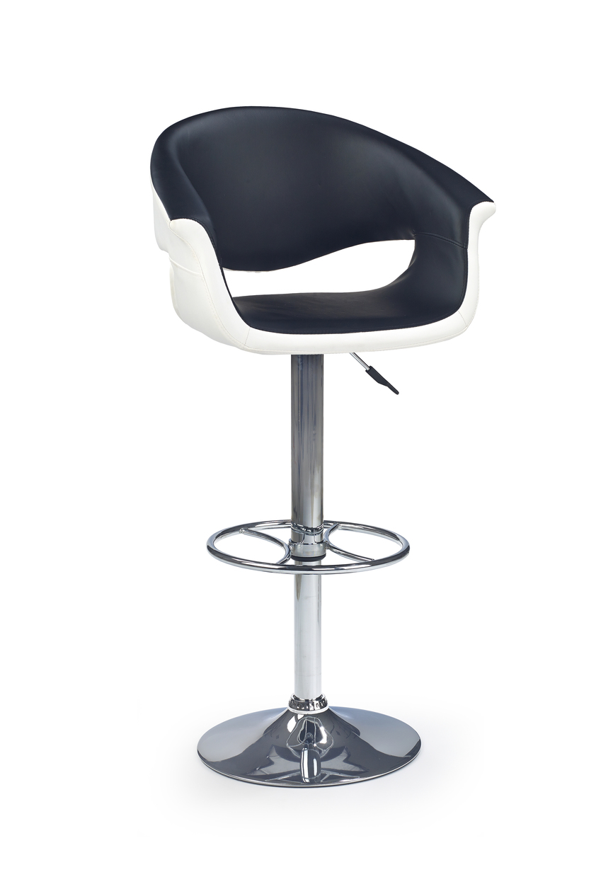 H46 bar stool color: white/black