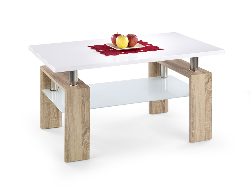 DIANA H MIX coffee table color: sonoma oak/white