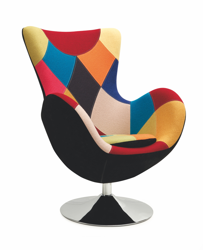 BUTTERFLY chair color: multicolored