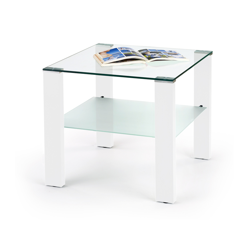 SIMPLE H KWADRAT coffee table color: white