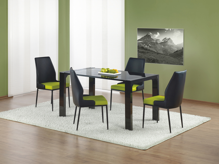 KEVIN table color: black