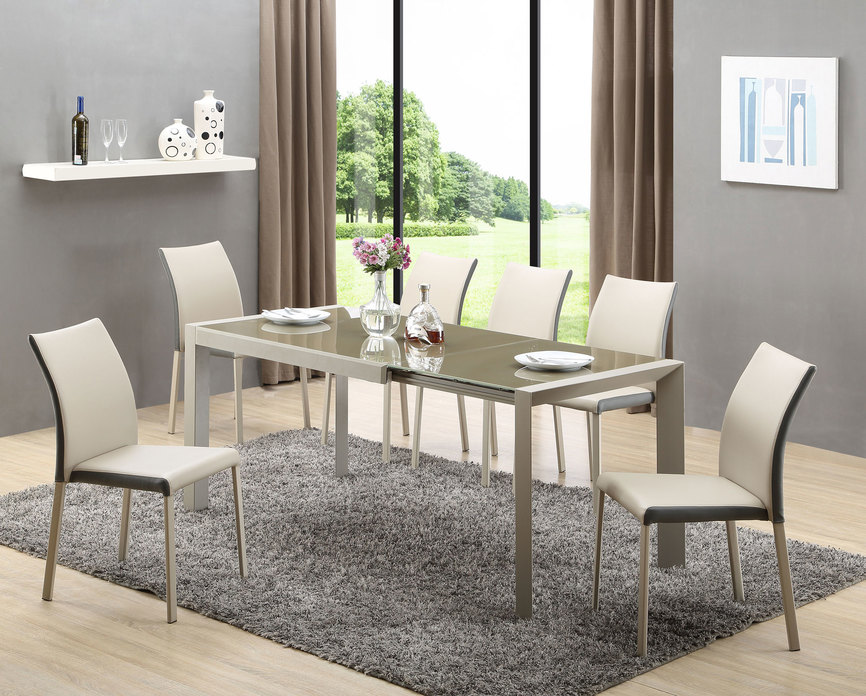 ARABIS extension table color: light brown/beige