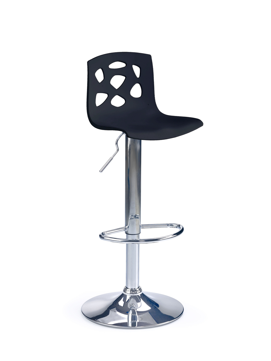 H-48 bar stool color: black