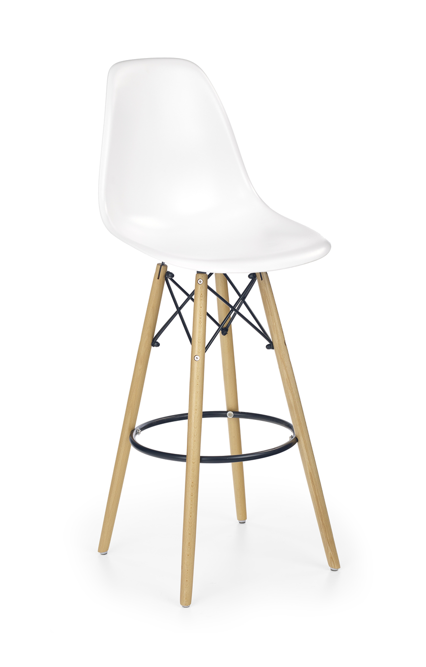 H51 bar stool color: white