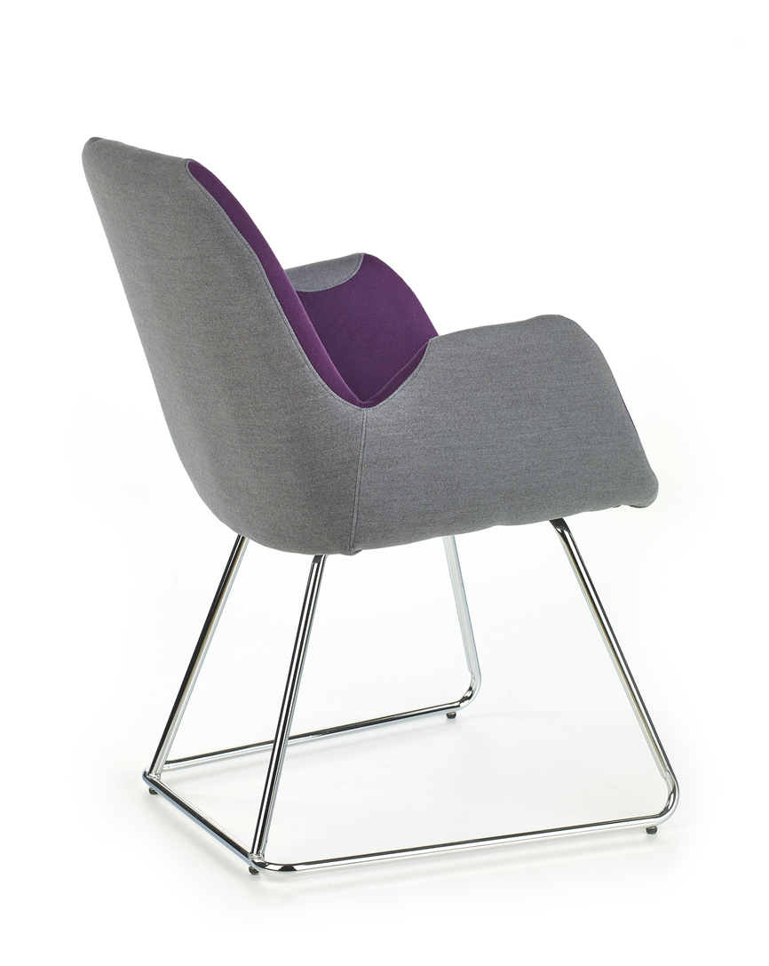 SAFARI-C leisure chair, color: grey / purple