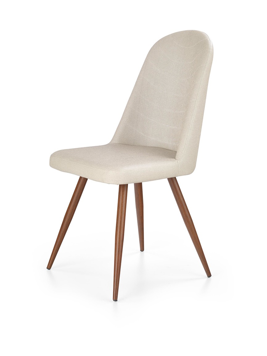 K214 chair, color: dark cream / ant. cherry III