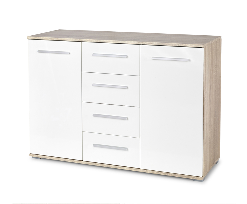 LIMA KM-4 chest, color: sonoma oak / white