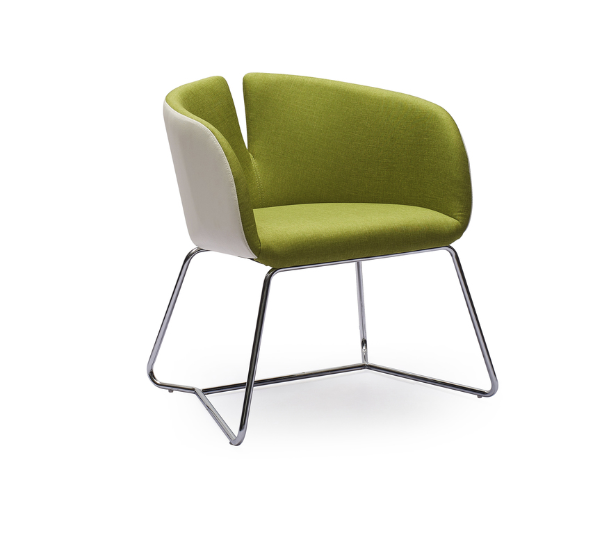 PIVOT leisure chair, color: white / green
