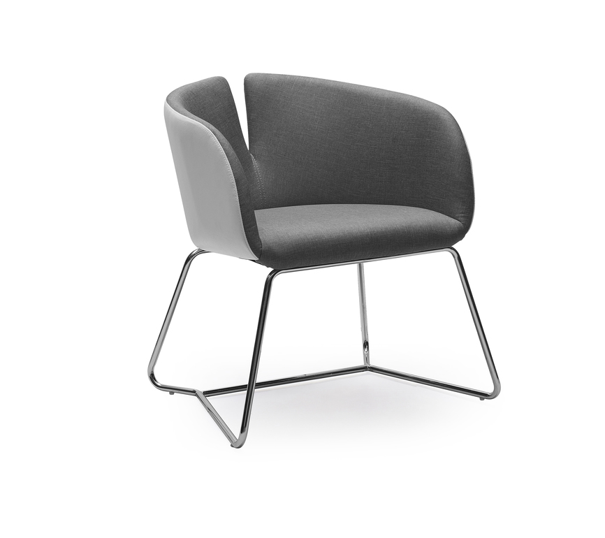 PIVOT leisure chair, color: white / grey