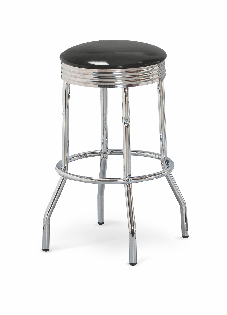 H73 bar stool, color: black