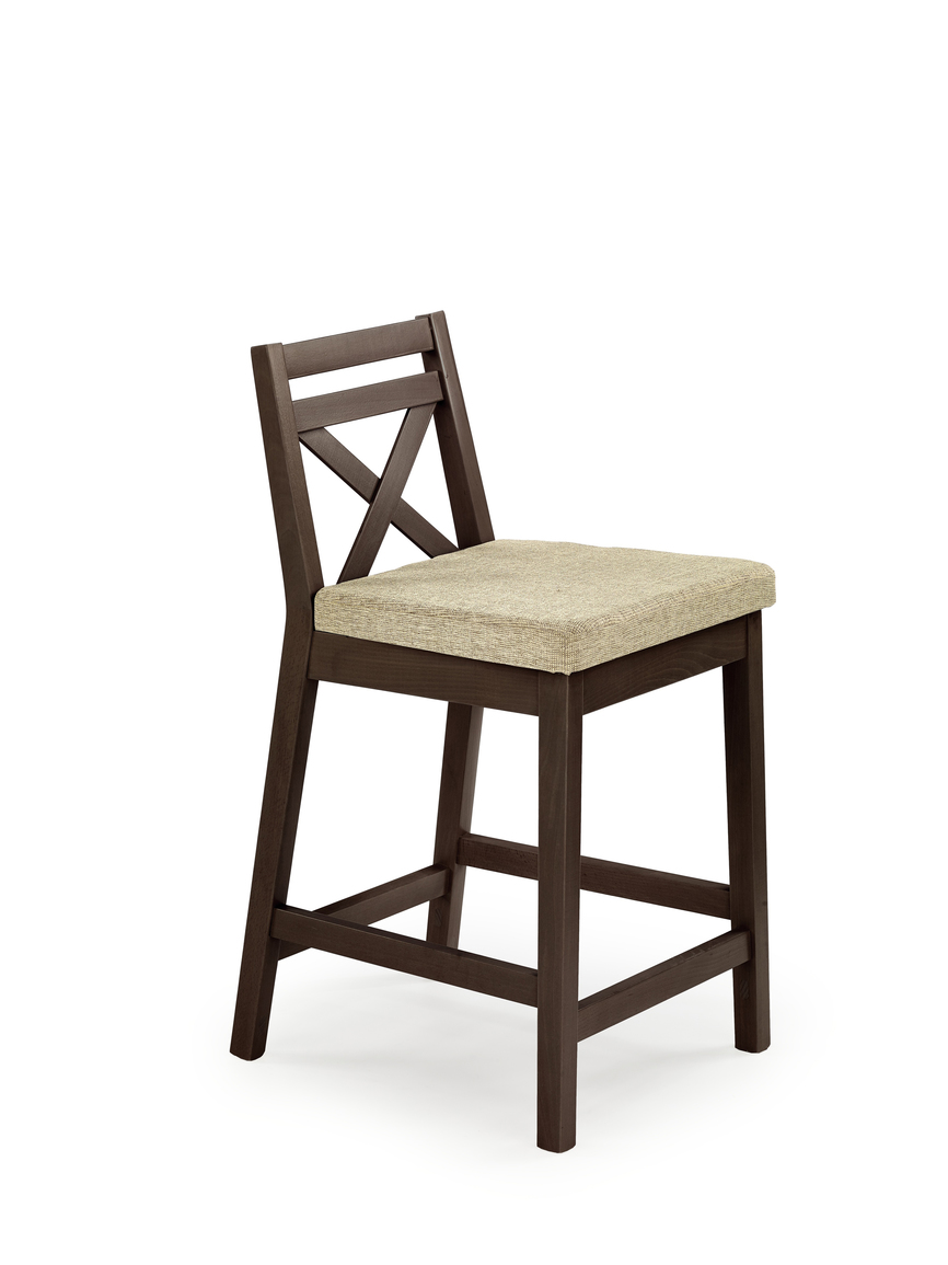 BORYS LOW bar stool, color: dark walnut / VILA 2