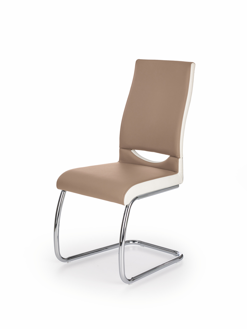 K259 chair, color: cappuccino / white