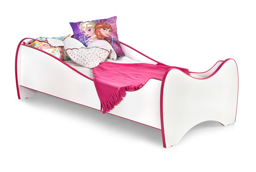 DUO bed, color: white / pink