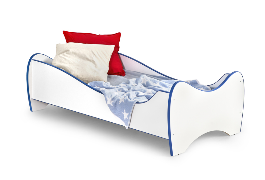 DUO bed, color: white / blue