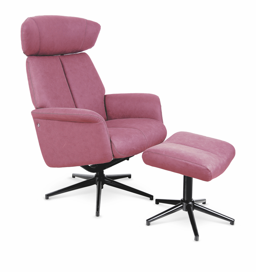 VIVALDI recliner, color: dark pink