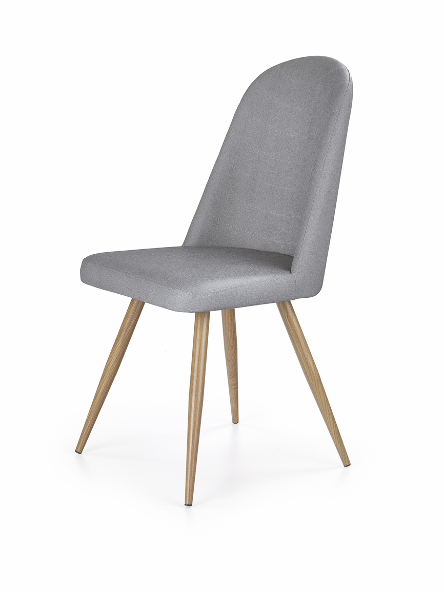 K214 chair, color: grey / honey oak