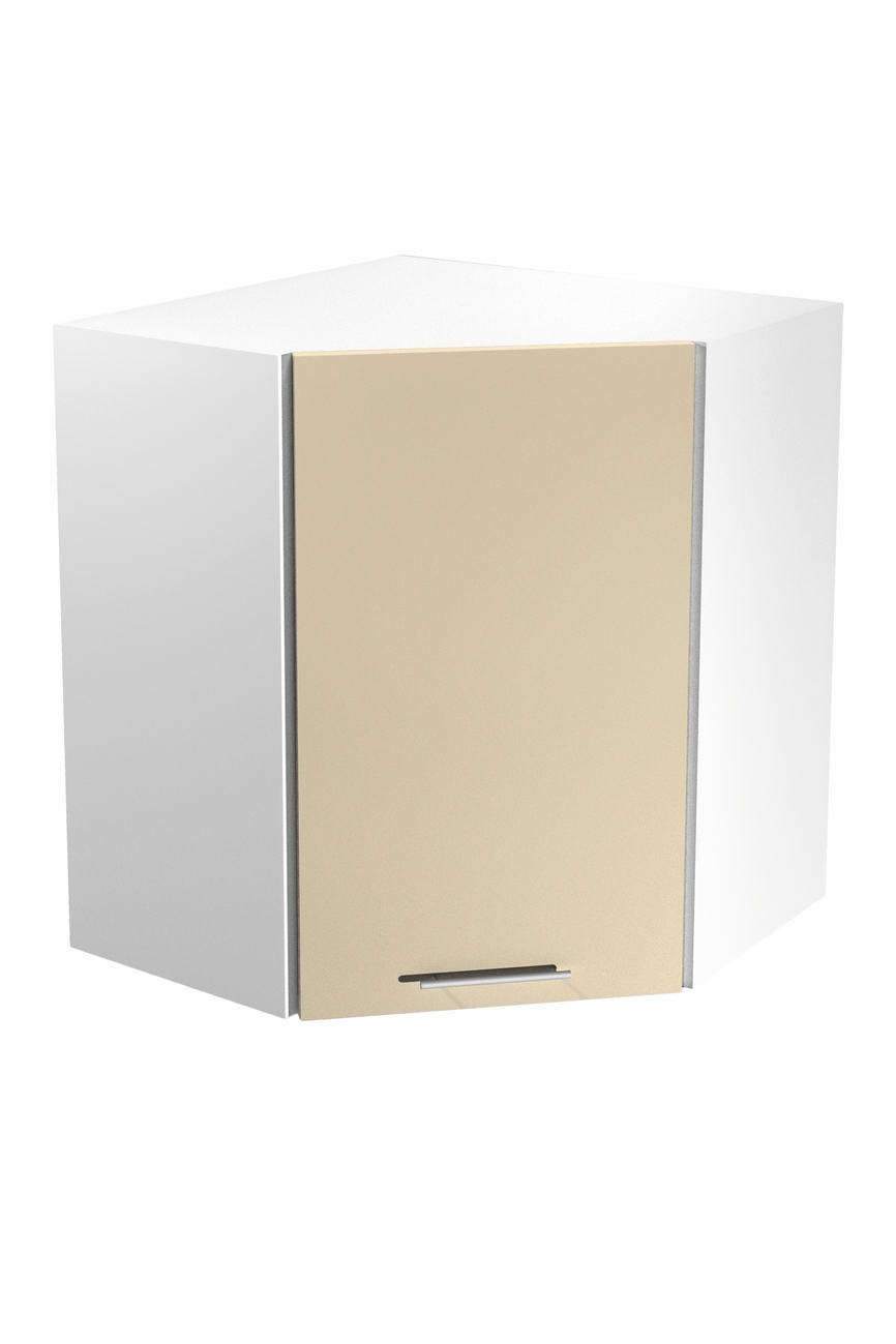 VENTO GN-60/72 corner top cabinet, color: white / beige