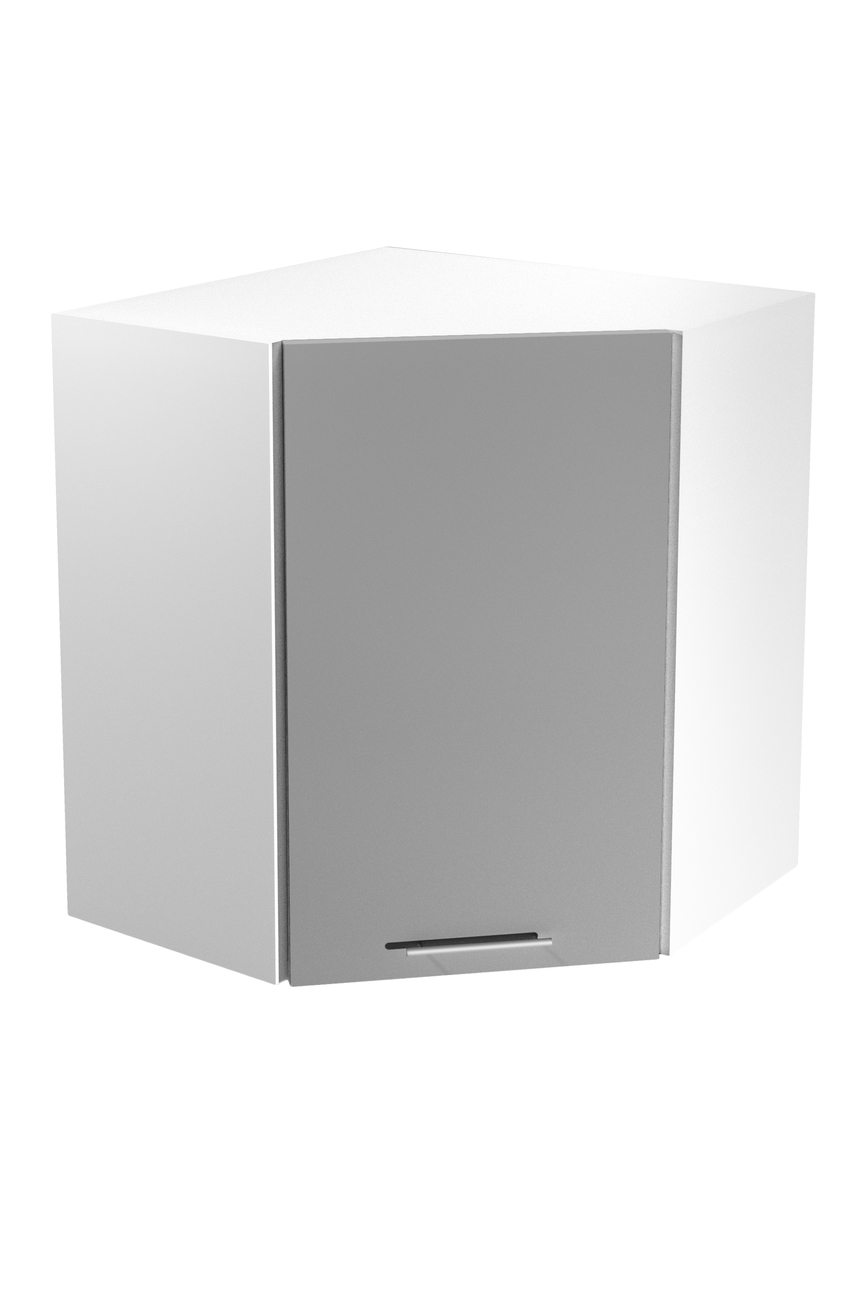 VENTO GN-60/72 corner top cabinet, color: white / light grey