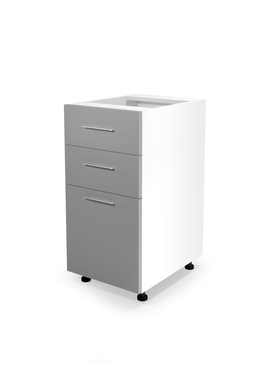 VENTO DS3-40/82 lower cabinet with drawers, color: white / light grey