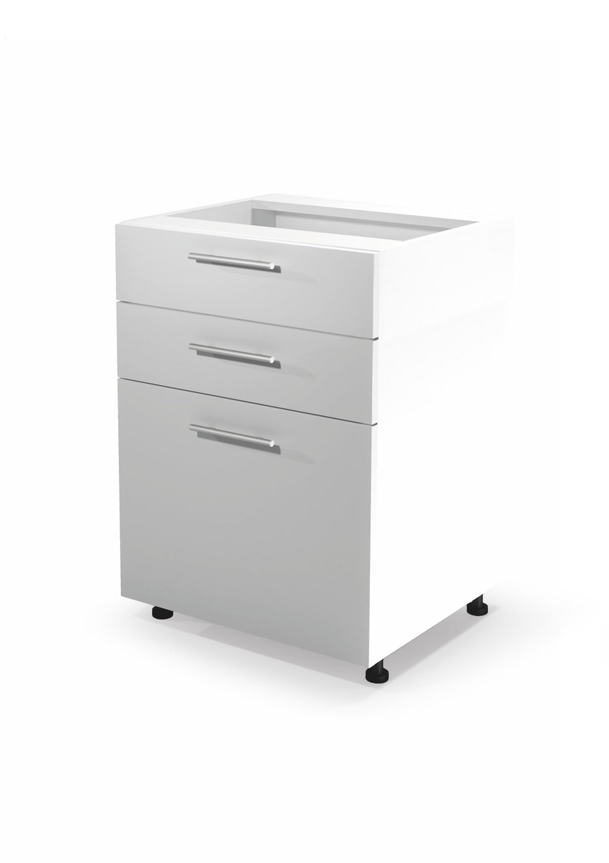 VENTO DS3-60/82 lower cabinet with drawers, color: white