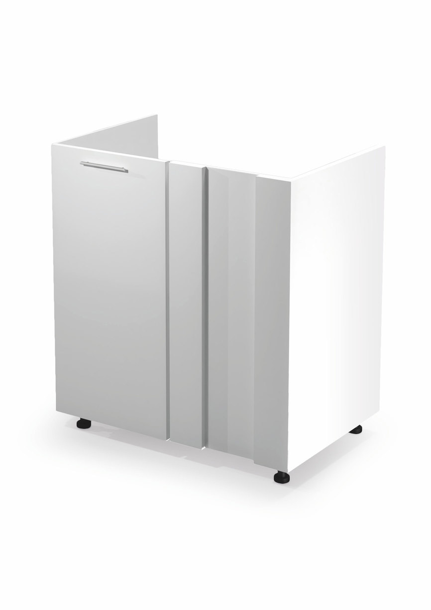 VENTO DK-80/82 corner sink cabinet, color: white