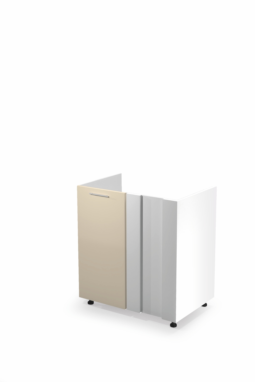 VENTO DK-80/82 corner sink cabinet, color: white / beige