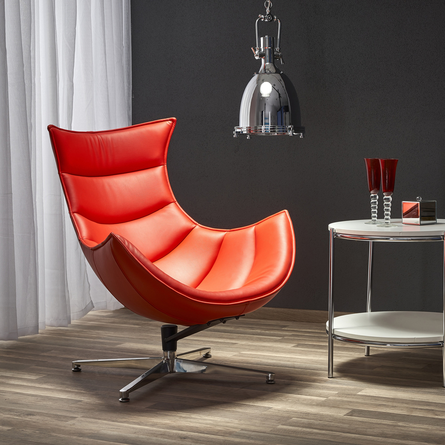 LUXOR leisure chair, color: red