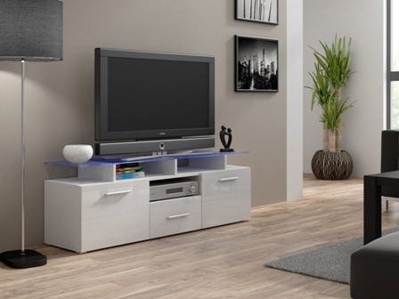 front TV stand EVORA MINI white