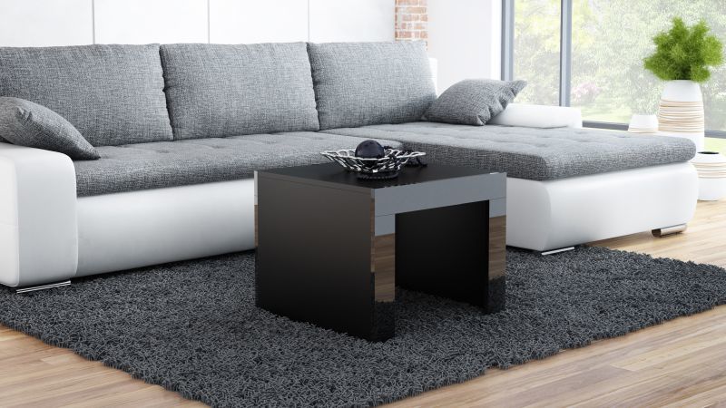 coffe table TESS SQUARE black/black