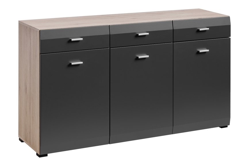 CLIF KOM/SB chest of drawers (sanremo/graphite)