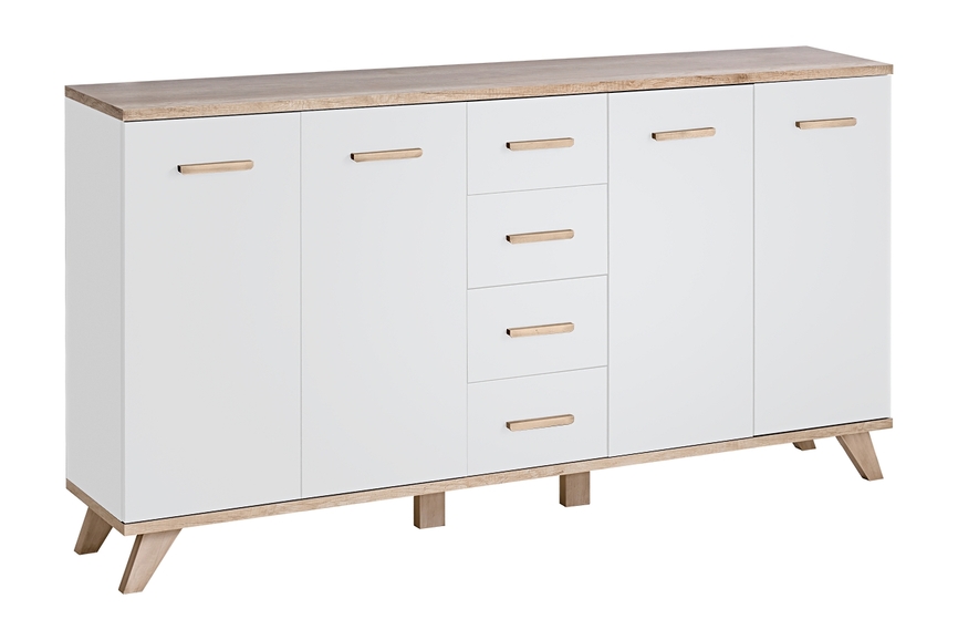 LEGG KOM4D4S chest of drawers (monument oak/white)