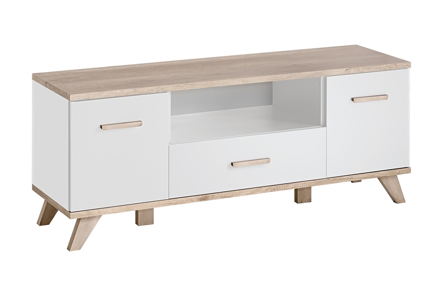 LEGG TV stand (monument oak/white)