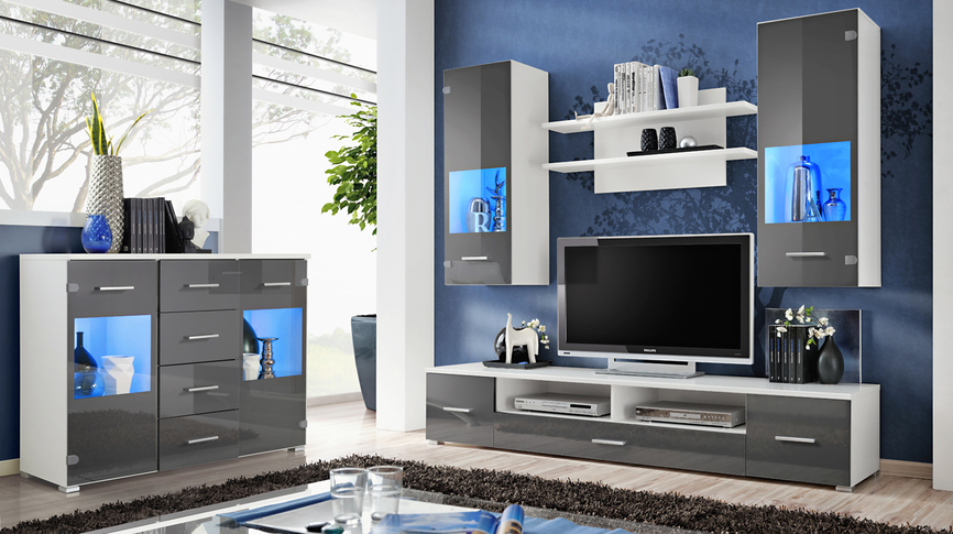 RENO Wall Unit (white/graphic gloss)