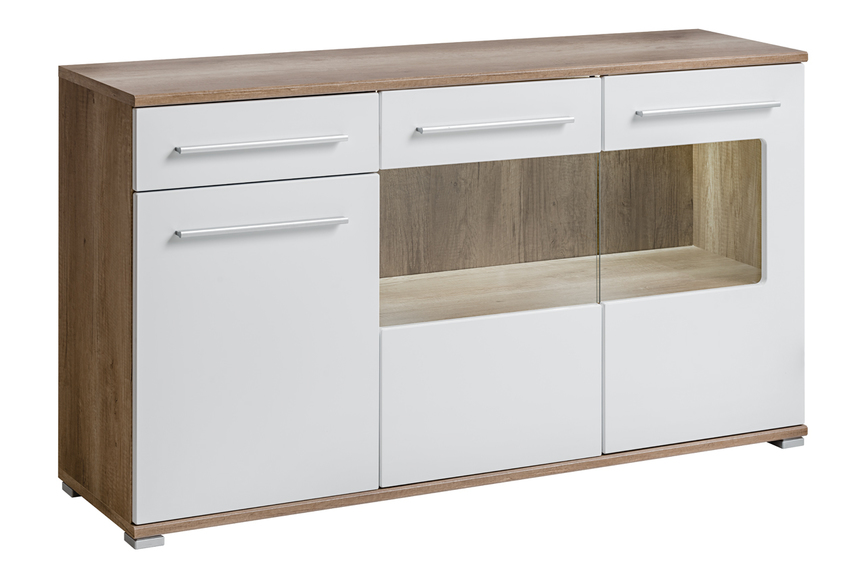 SAALA KOM chest of drawers (monument oak/white)