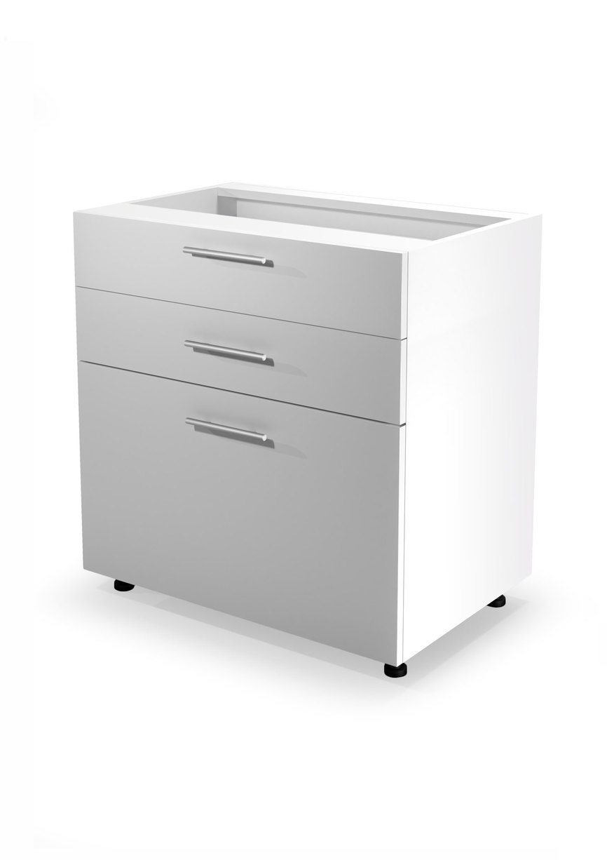 VENTO DS3-80/82 lower cabinet with drawers, color: white