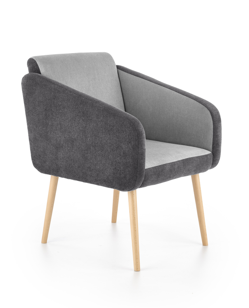 WELL leisure chair, color: dark grey / light grey