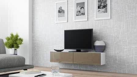 TV Stand VIGO 140 white/latte