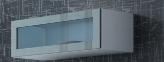 Glazed cabinet VIGO WITR 90 white/grey