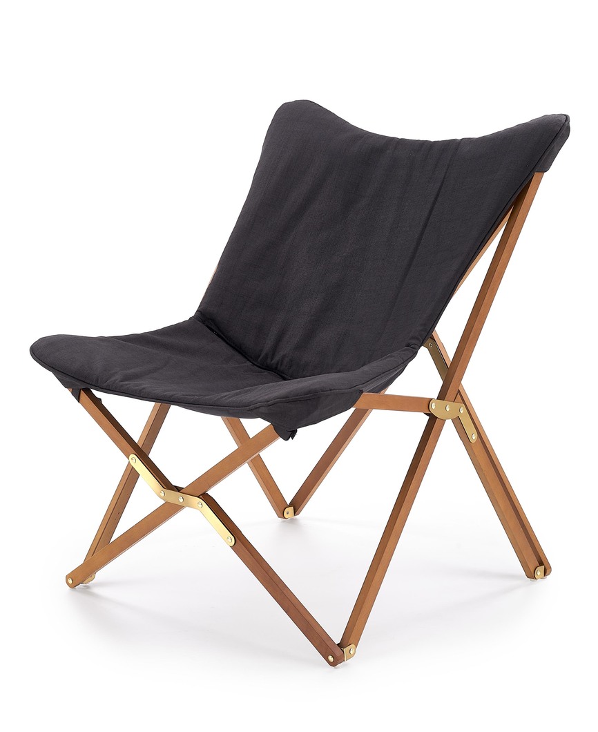 VOLANT folding l. chair, color: dark grey