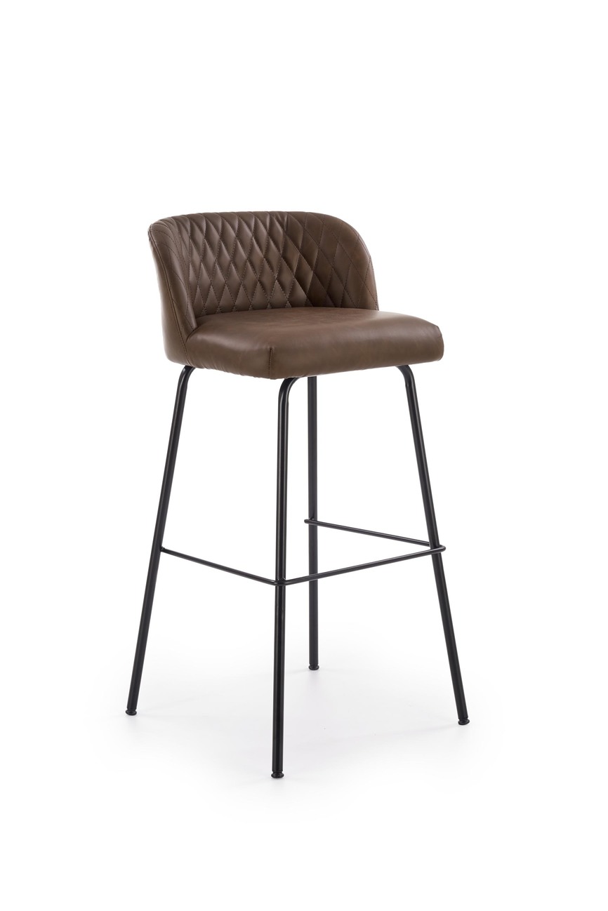 H92 bar stool, color: dark brown