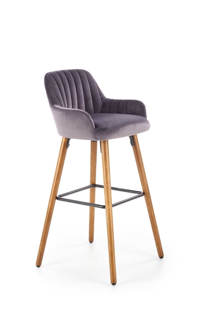 H93 bar stool, color: dark grey